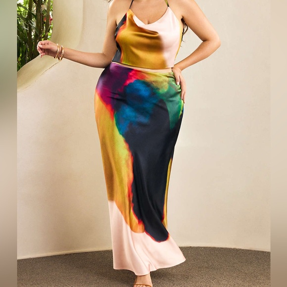 Multicolor Women's Pencil Skirt - Picture 6 of 7